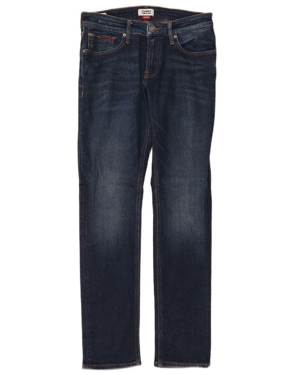 Męskie jeansy slim fit Tommy Hilfiger W32 L32 Granatowa bawełna
