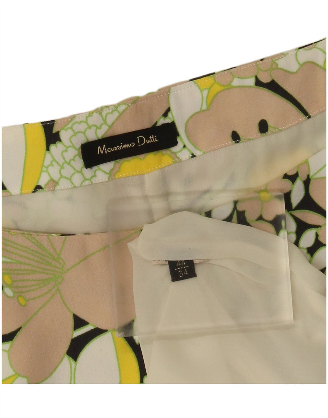 Damska sukienka typu shift Massimo Dutti EU 44 XL, wielokolorowe kwiaty