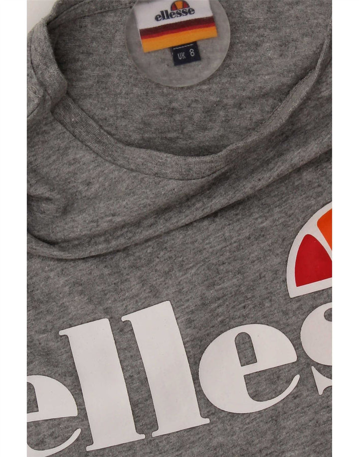 Damska koszulka graficzna Ellesse Top UK 8 Small Grey