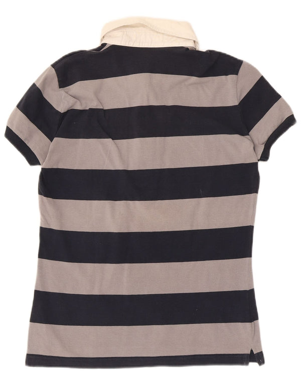 Damska koszulka polo Henry Cottons IT 48 XL, szara, bawełniana w paski