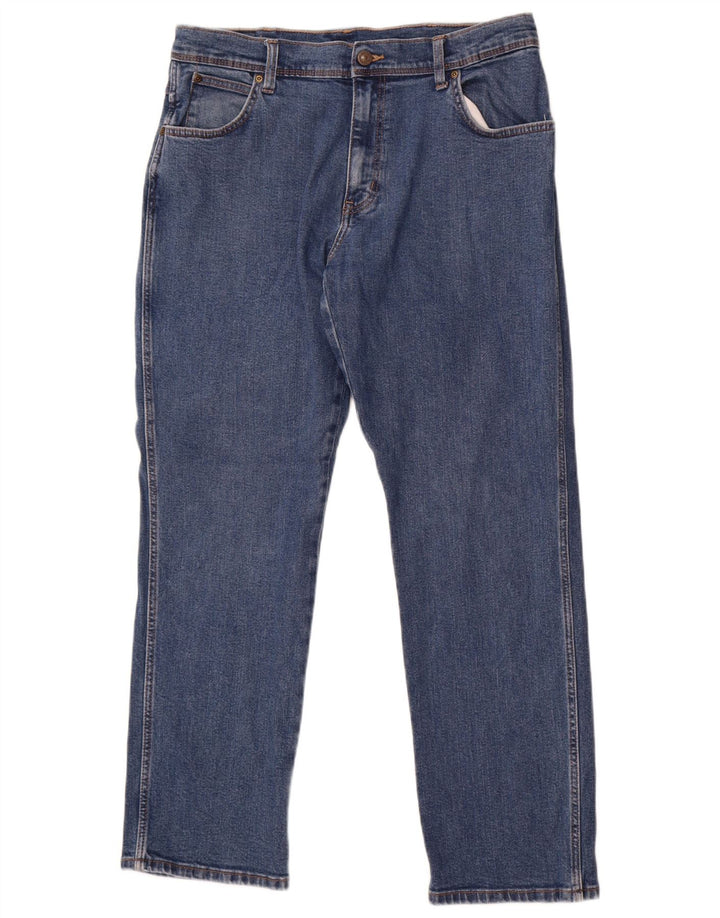 Męskie jeansy Wrangler Regular Straight W36 L30 Niebieskie bawełniane