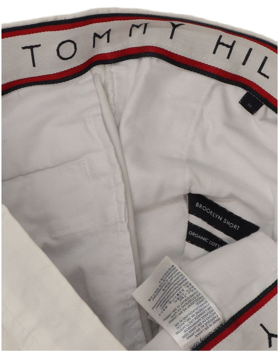 Męskie spodenki Chino Tommy Hilfiger Brooklyn W32 Średnio biała bawełna