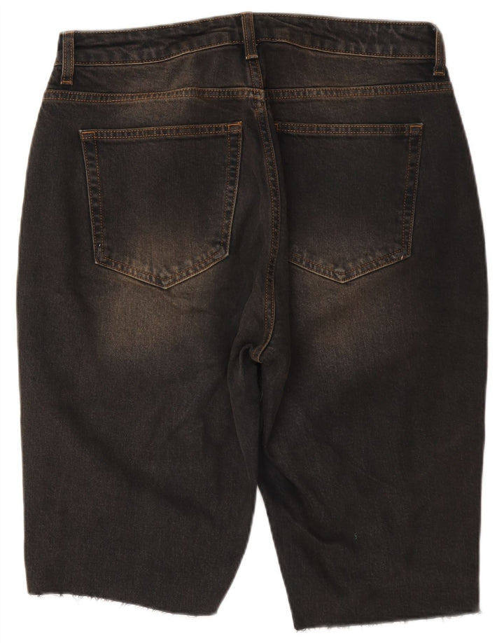 Damskie spodenki jeansowe Topshop W30, średnia czarna bawełna