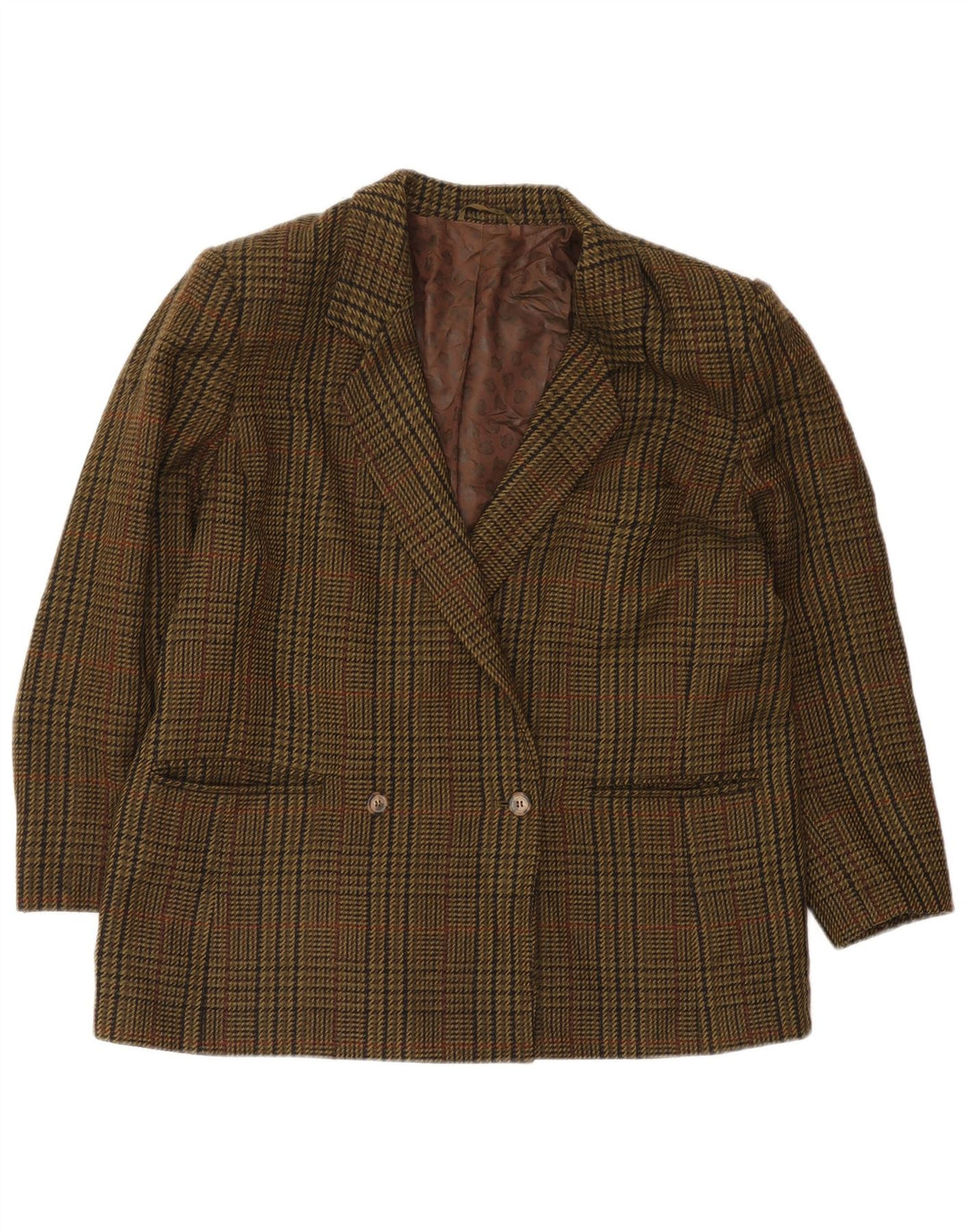 Damska marynarka Marina Rinaldi, rozmiar 25, duża, khaki w pepitkę