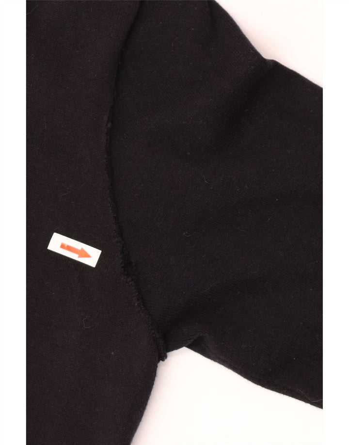 Zara Męski sweter rozpinany, duży, czarny, bawełniany