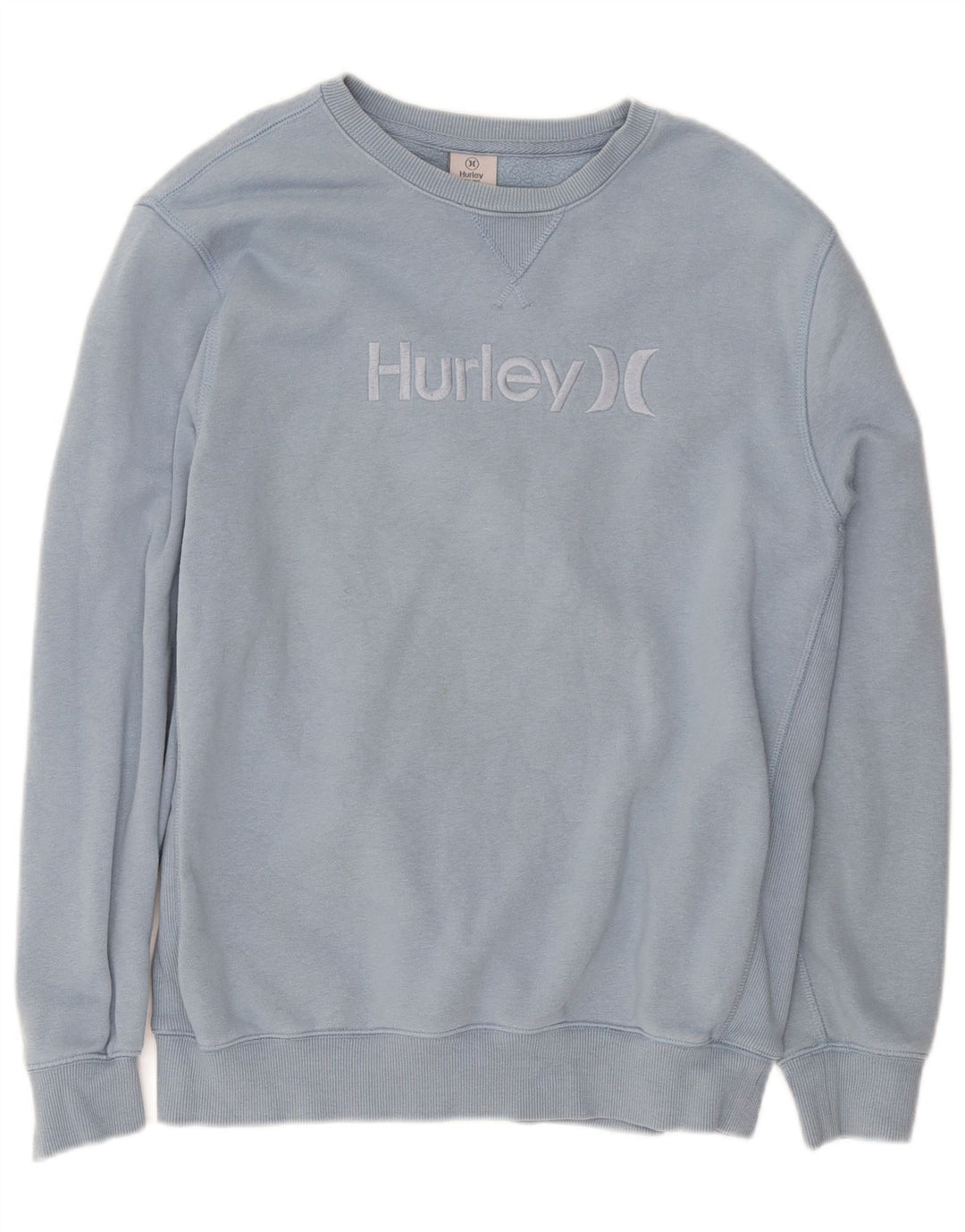Męski sweter z grafiką Hurley, średni niebieski, bawełniany