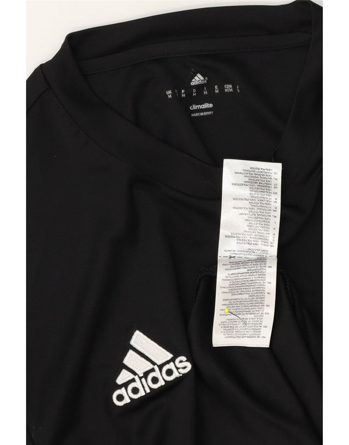 Męska koszulka Adidas Climalite Top, średni czarny poliester