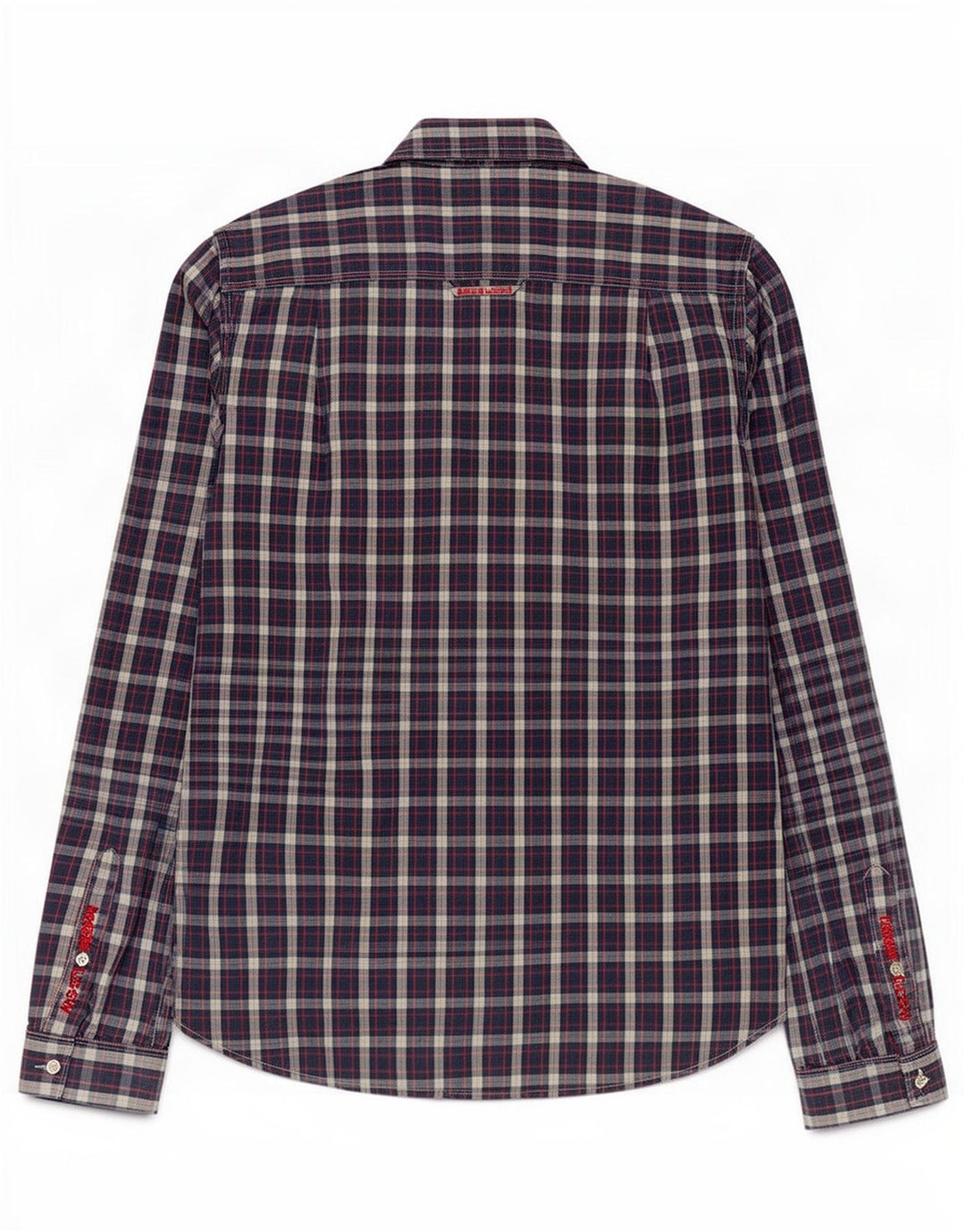 Koszula męska Superdry, bawełniana, w średnią granatową kratkę
