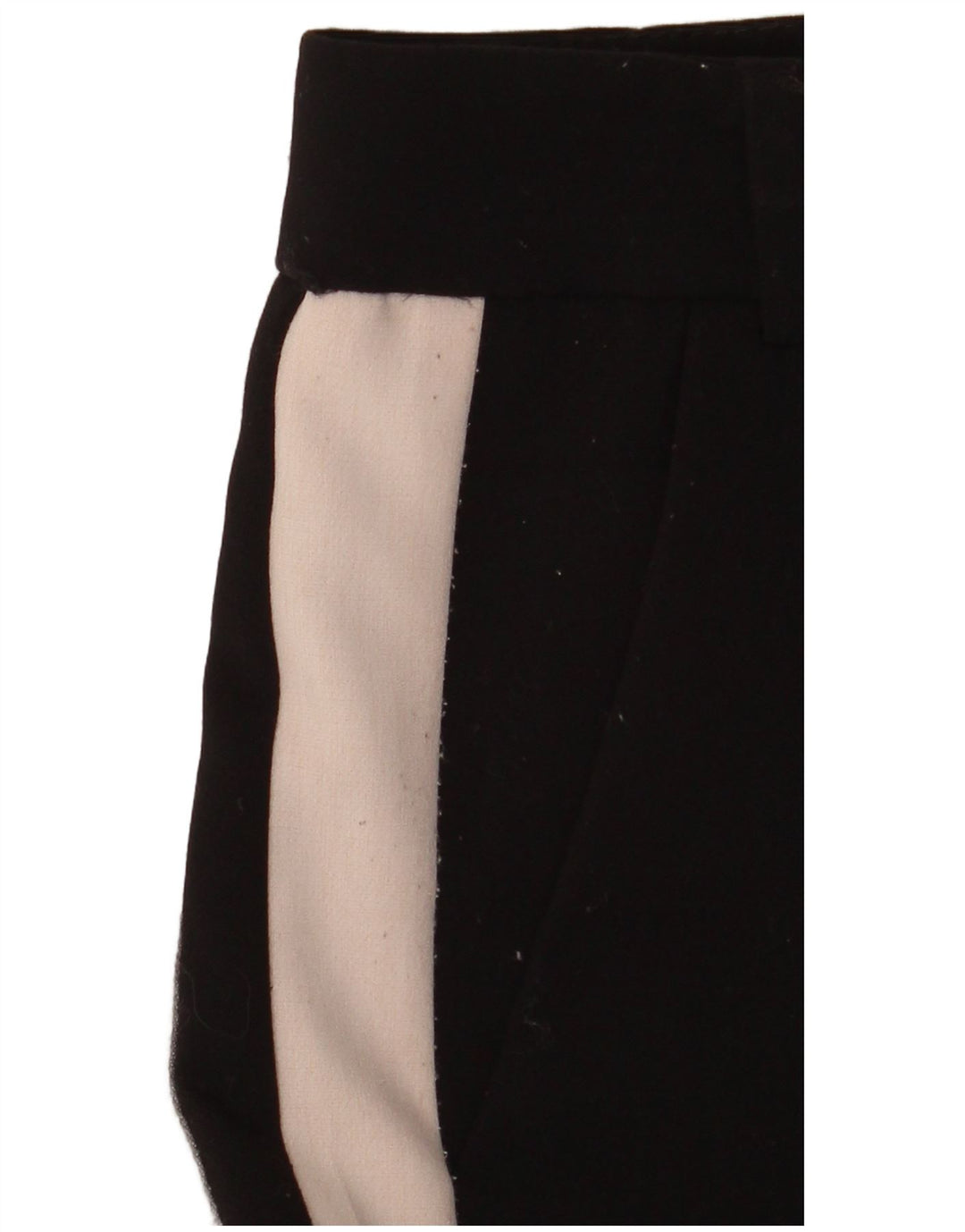 Damskie spodnie typu chino ZARA, małe, czarne, z blokami kolorów