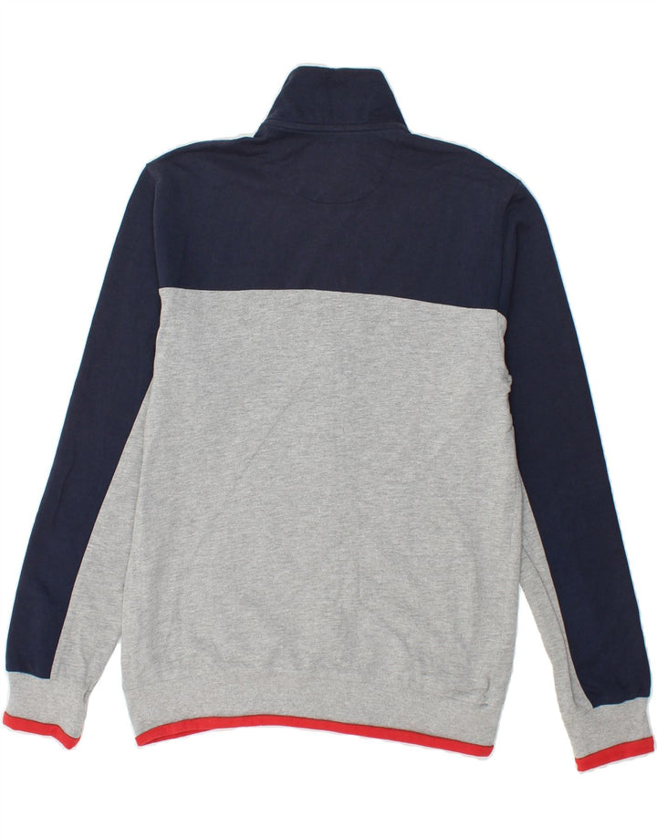 LOTTO Mens Tracksuit Top Jacket Medium Grey Colourblock Cotton Vintage Lotto and Second-Hand Lotto from Messina Hembry 