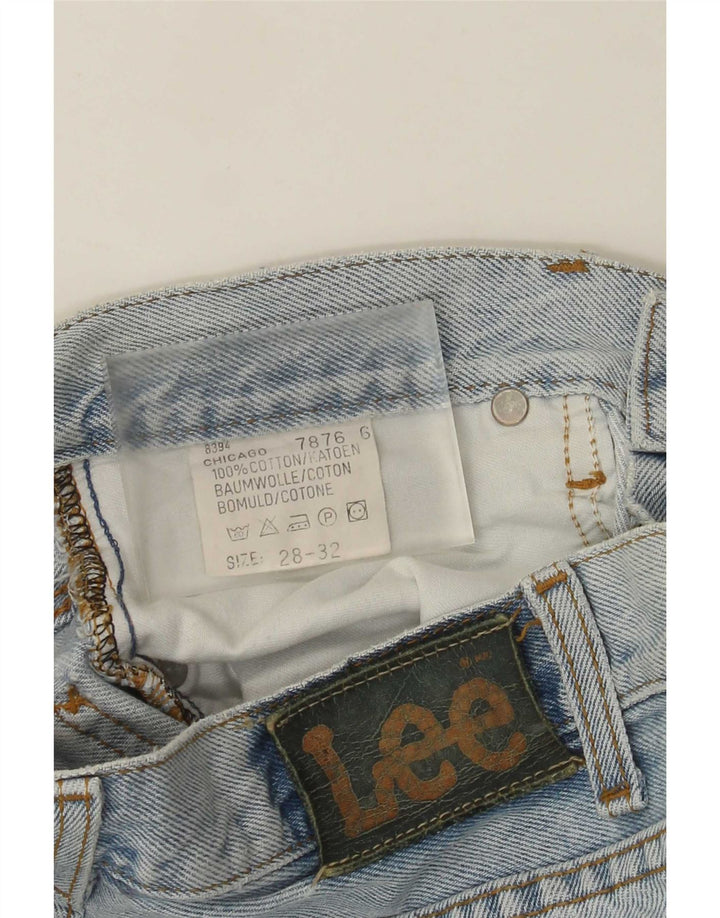 Damskie jeansy Lee Straight W28 L32 Niebieskie bawełniane
