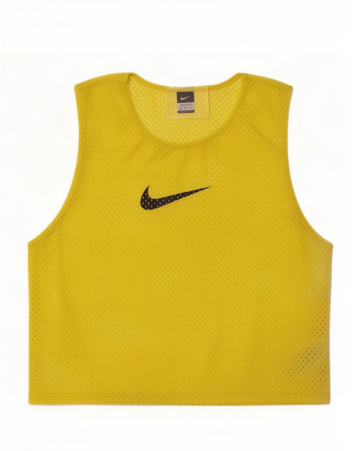 Męska kamizelka z grafiką Nike, duża, żółta, poliestrowa
