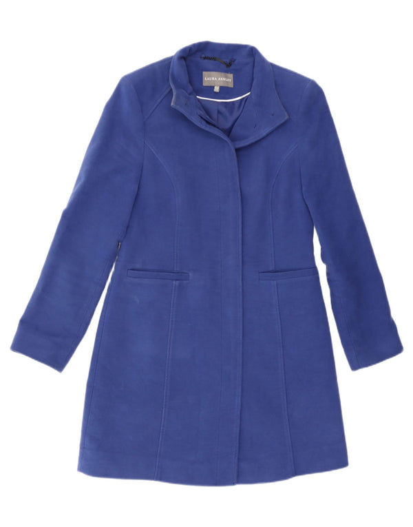 Płaszcz damski Laura Ashley UK 10 Small, niebieski, bawełniany