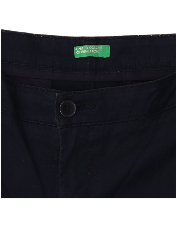 Męskie spodenki Chino Benetton W34, duże, granatowe