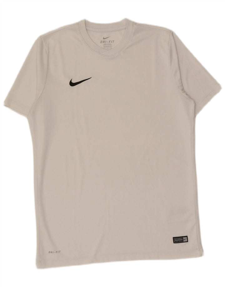 Męski T-shirt Nike Dri Fit, duży, biały, poliester