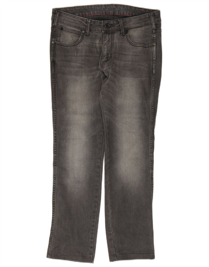 WRANGLER Męskie jeansy proste Skanders W32 L29 Szara bawełna