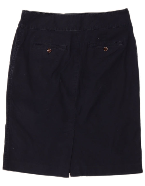 Ralph Lauren Damska prosta spódnica US 8 Medium W32 Granatowa bawełna