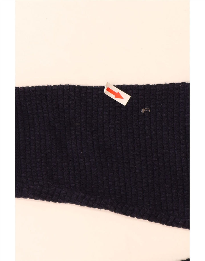 Męski sweter Ted Baker z okrągłym dekoltem, rozmiar 3, średni, granatowy, bawełniany