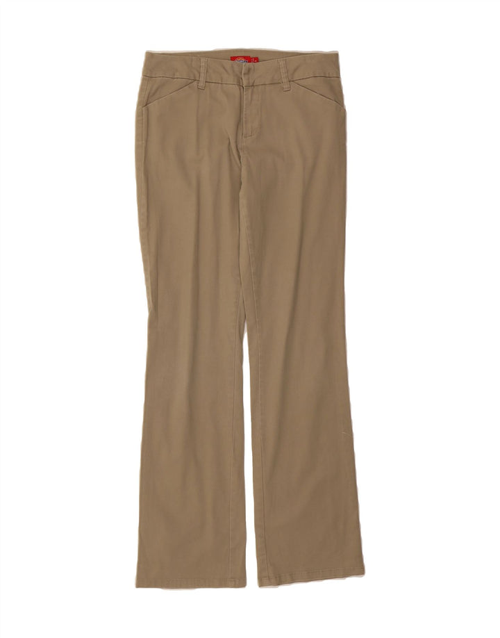 DICKIES Womens Bootcut Casual Trousers US 9 Medium W28 L32 Beige Cotton Vintage Dickies and Second-Hand Dickies from Messina Hembry 