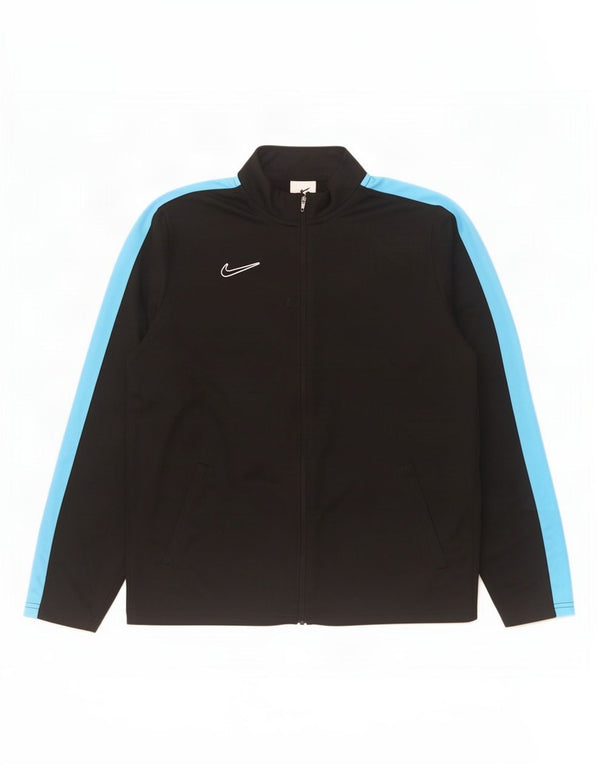 Chłopięca kurtka dresowa Nike Dri Fit 13-14 lat XL, czarna, z blokami kolorów