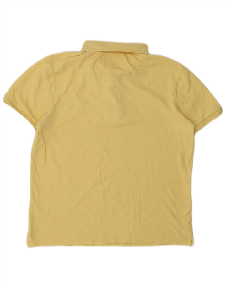Męska koszulka polo Lyle & Scott, średnia żółta bawełna