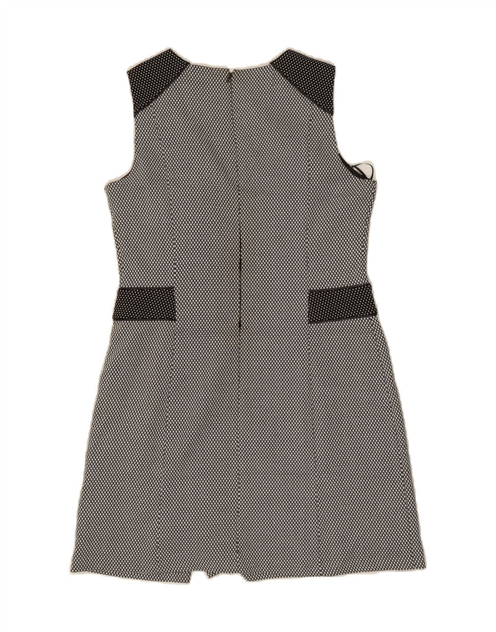 OASIS Womens Sleeveless A-Line Dress UK 14 Medium Black Argyle/Diamond Vintage Oasis and Second-Hand Oasis from Messina Hembry 