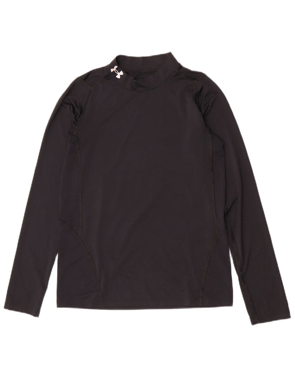 Koszulka chłopięca Under Armour Heat Gear z długim rękawem, 13-14 lat, XL, czarna
