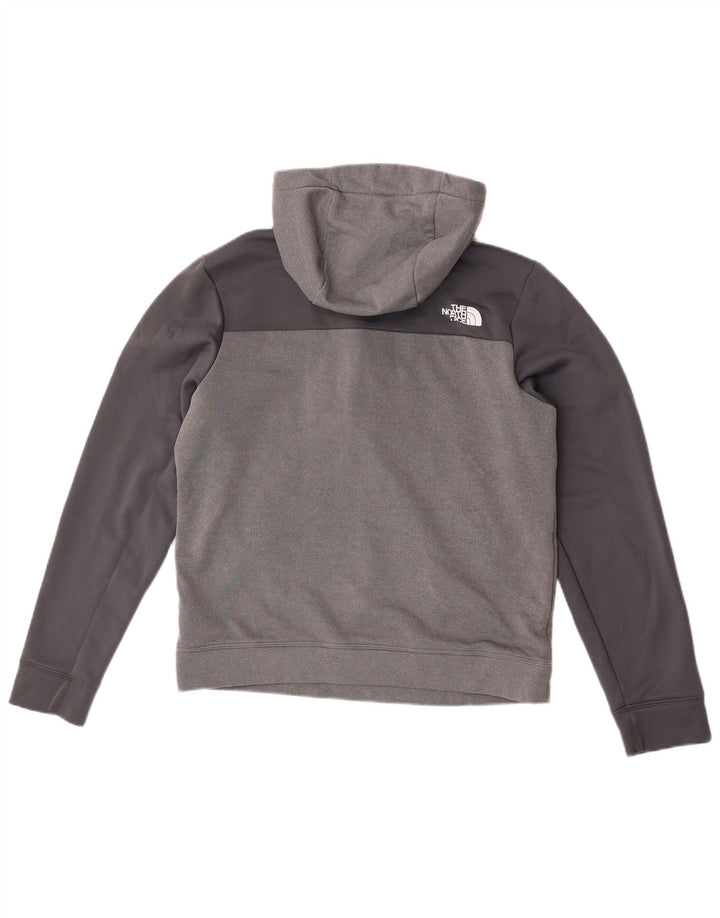 Męski sweter z kapturem i zamkiem The North Face, średnioszary, poliestrowy