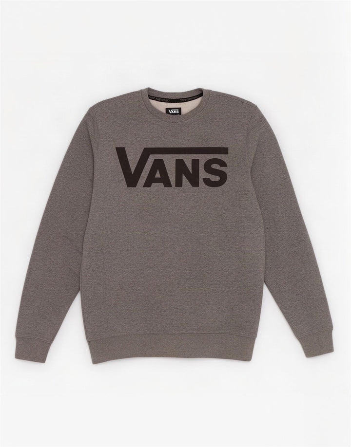Męska bluza z grafiką Vans, mała, szara, nakrapiana bawełna