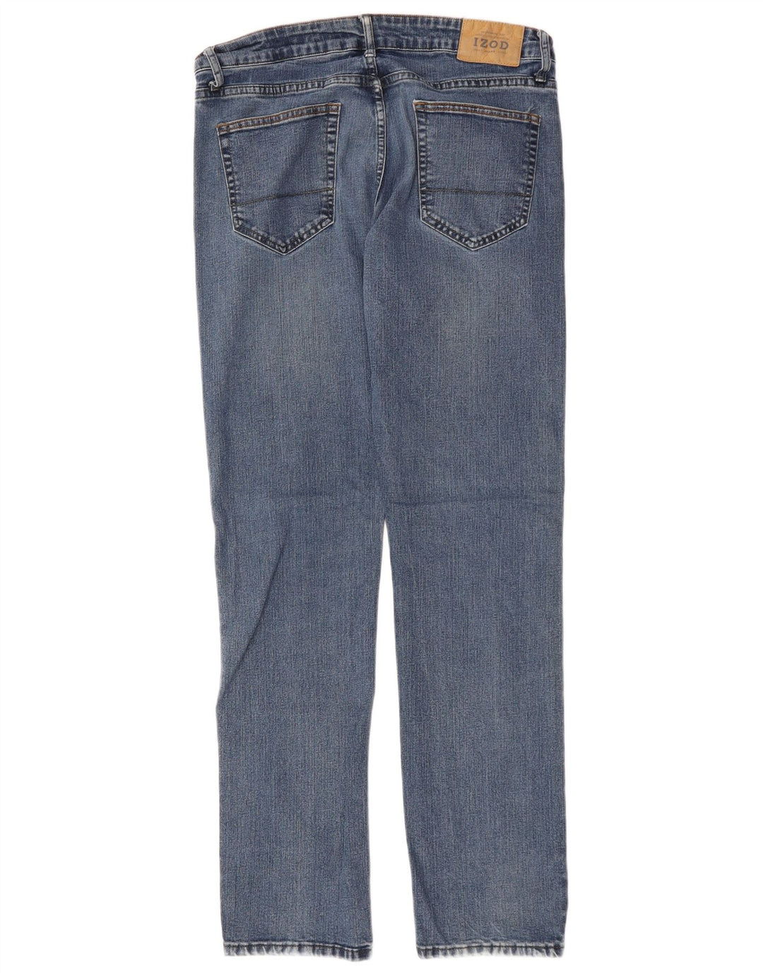 IZOD Męskie proste dżinsy ze stretchem W34 L34 Niebieska bawełna