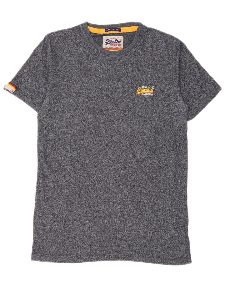 T-shirt męski Superdry, mały, bawełniany w granatowe plamki