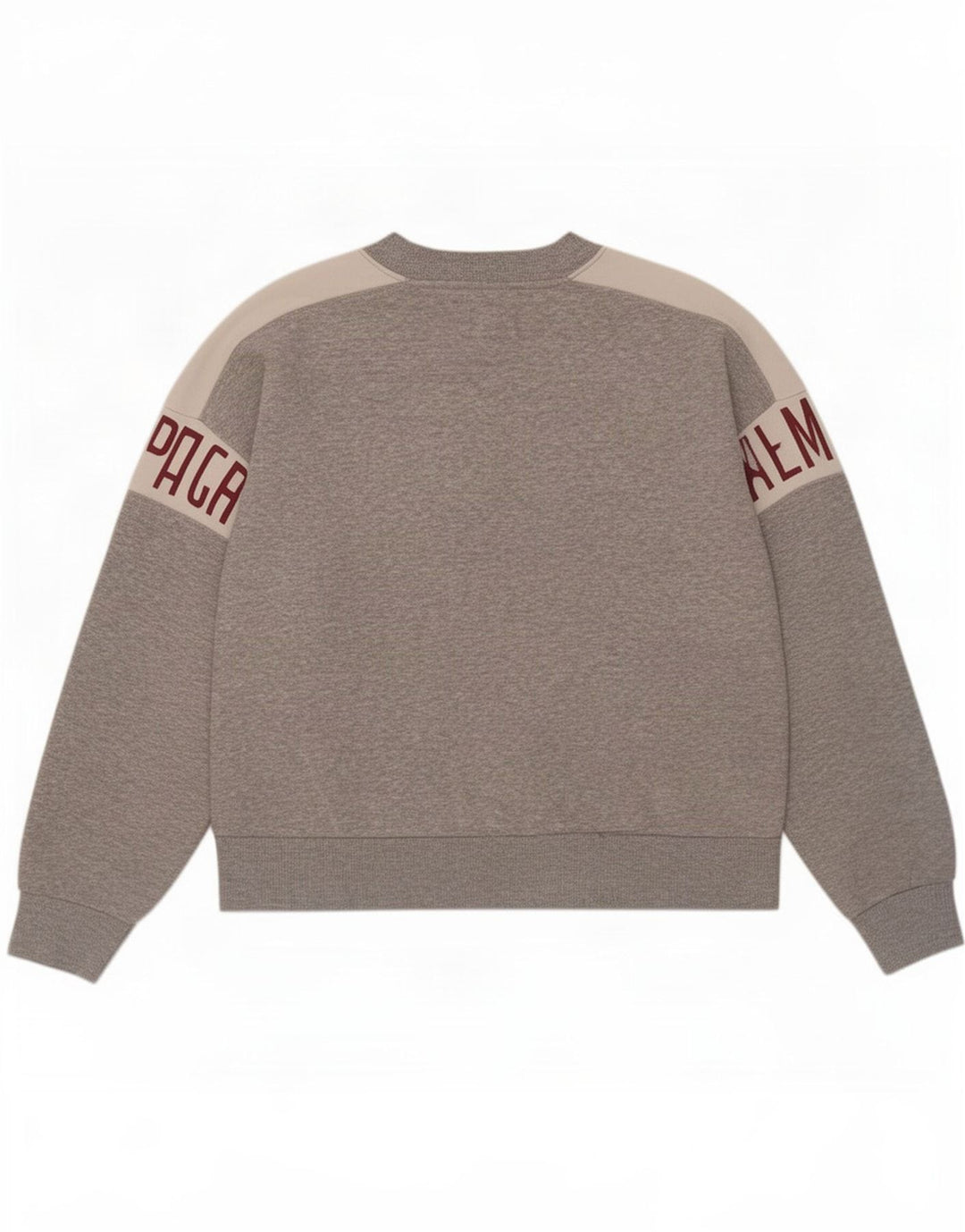 Męska bluza z grafiką American Eagle Jumper Średni szary Kolorblok