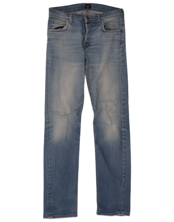 LEE Damskie Powell Slim Jeans W30 L34 Blue Cotton