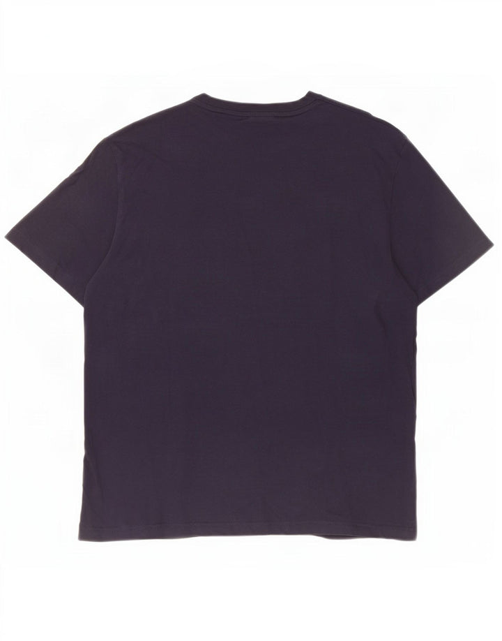 T-shirt męski Gant, duży, granatowy, bawełniany