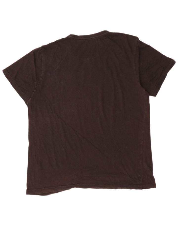 Męska koszulka z grafiką Puma, duża, czarna, bawełniana