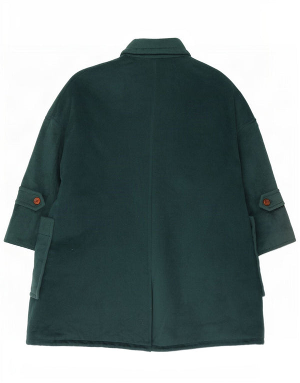 Damski płaszcz oversize Sportmax UK 12, średnia zielona wełna