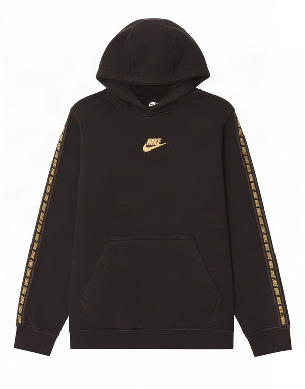 Chłopięcy sweter z kapturem Nike z grafiką, 10-11 lat, średni czarny, bawełniany