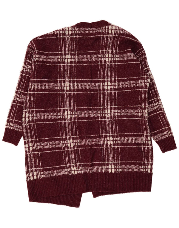 Marks & Spencer Womens Longline Cardigan Sweater UK 18 XL Burgundy