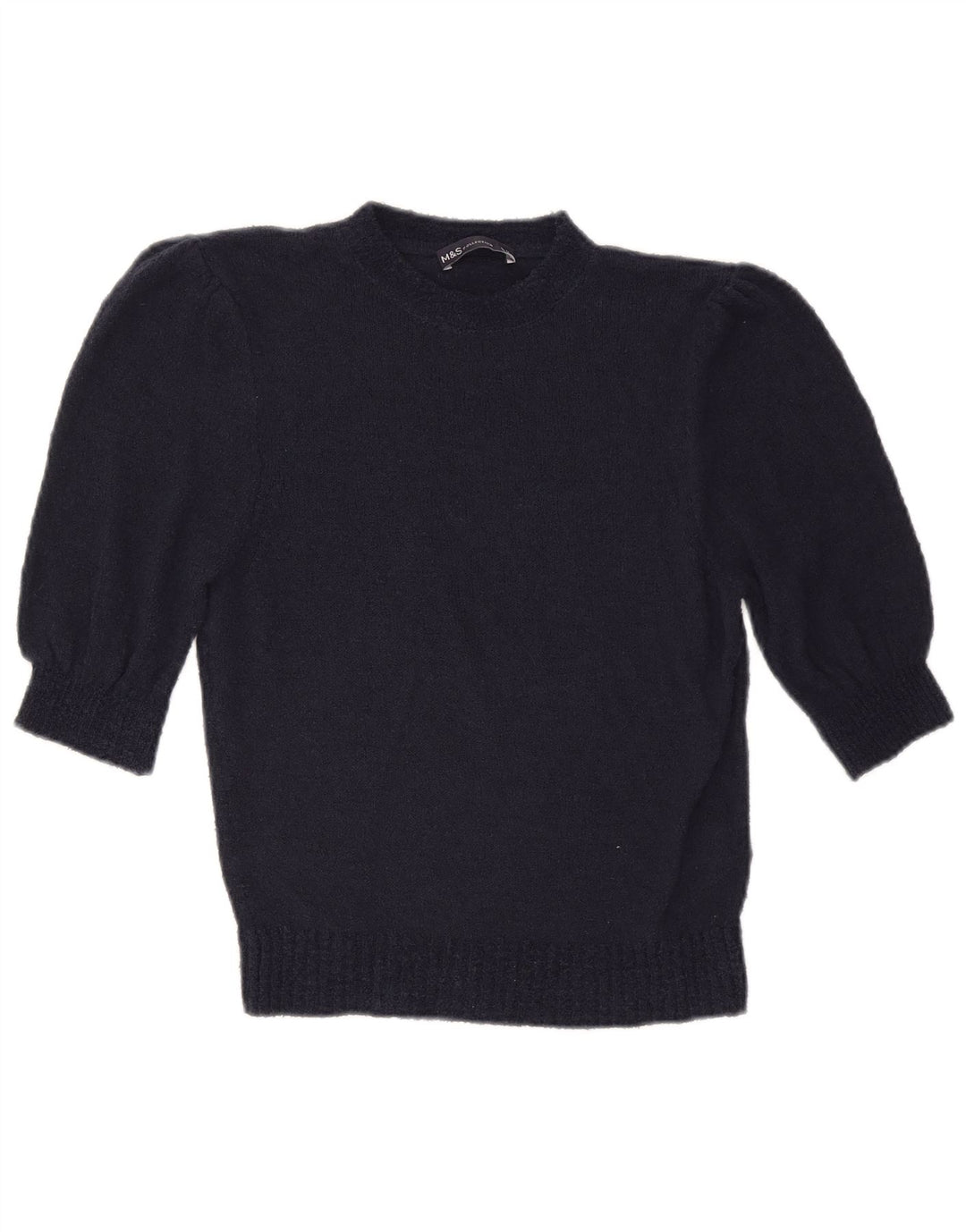 Sweter damski Marks & Spencer z okrągłym dekoltem, UK 12, średni granatowy