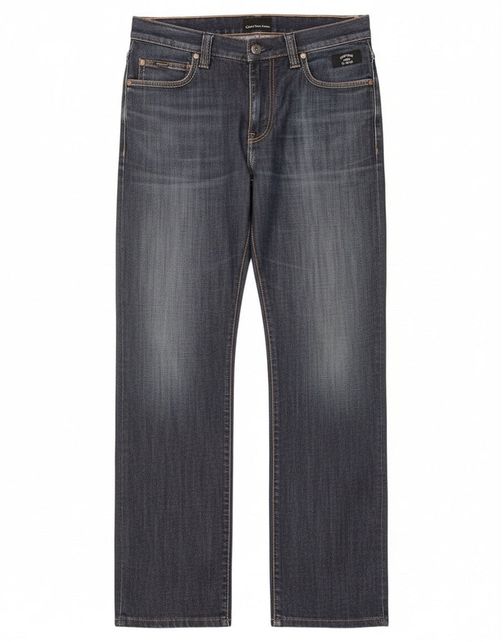 Damskie proste dżinsy Calvin Klein W30 L30 Niebieskie bawełniane