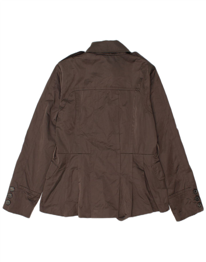 Płaszcz damski Zara Pea Coat UK 14, średni brązowy poliester