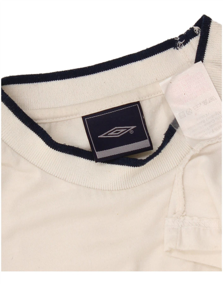 Męski T-shirt Umbro, duży, biały, poliester
