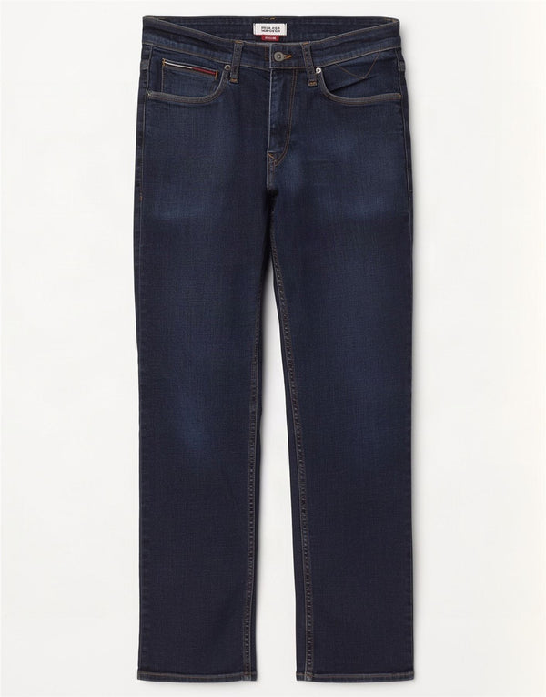 Damskie jeansy proste Tommy Hilfiger W32 L30 granatowe