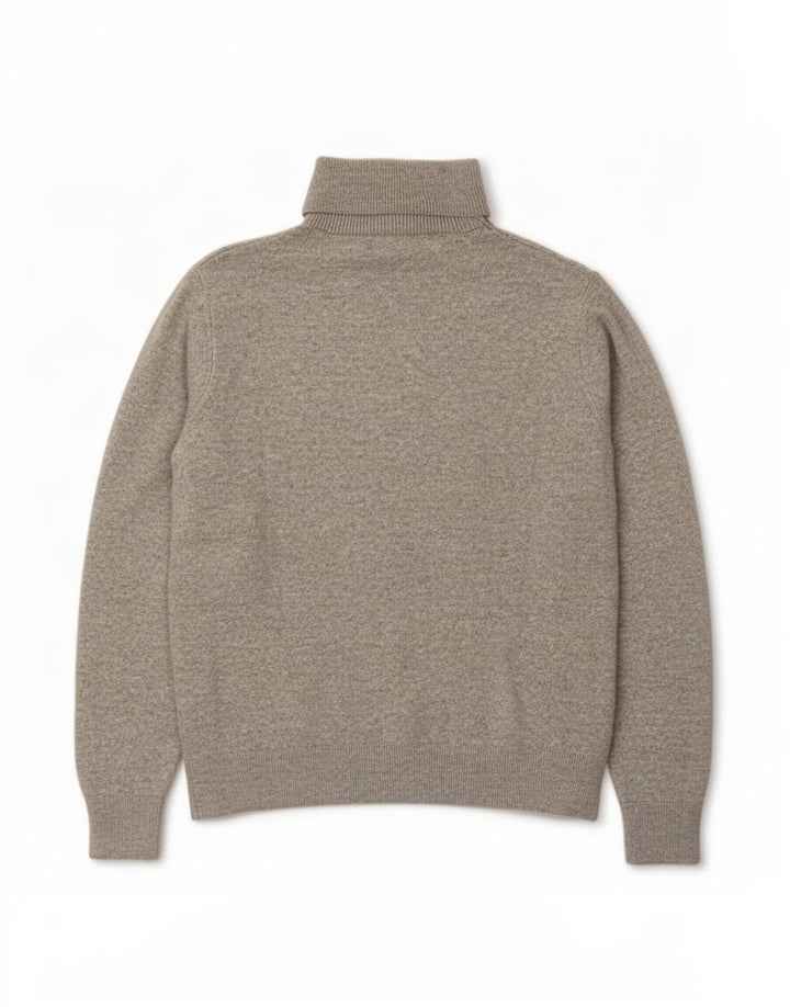 Marks & Spencer Damski sweter oversize z golfem, UK 10, mały, szary