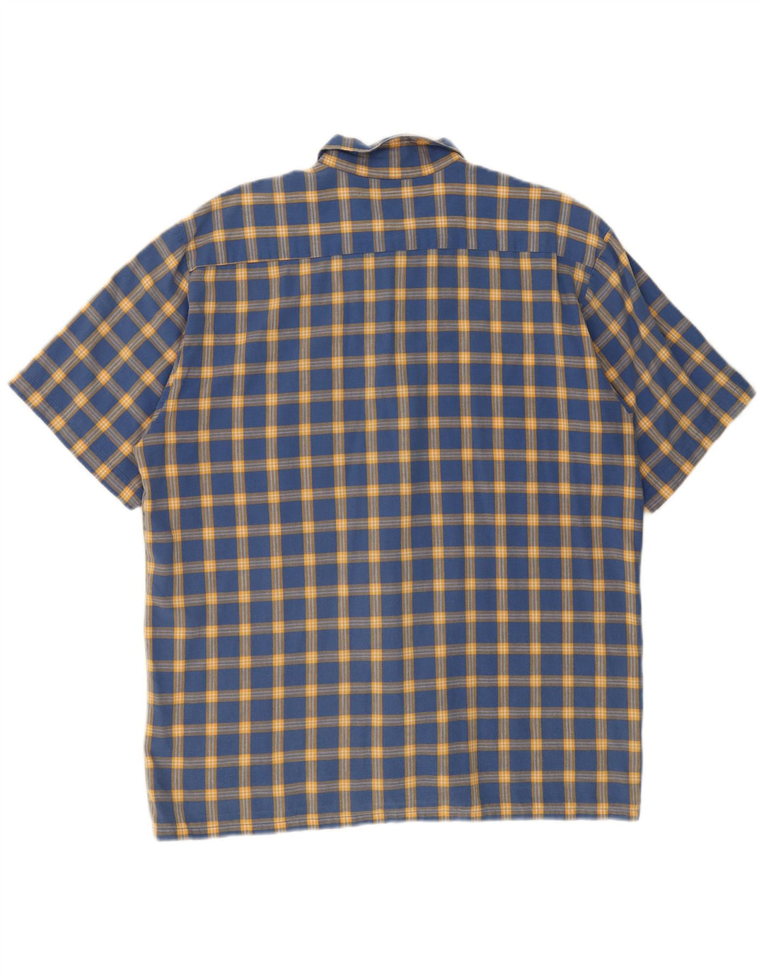LEE Mens Short Sleeve Shirt XL Blue Check Cotton
