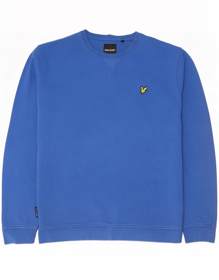 Męska bluza dresowa Lyle & Scott 2XL, niebieska, bawełniana