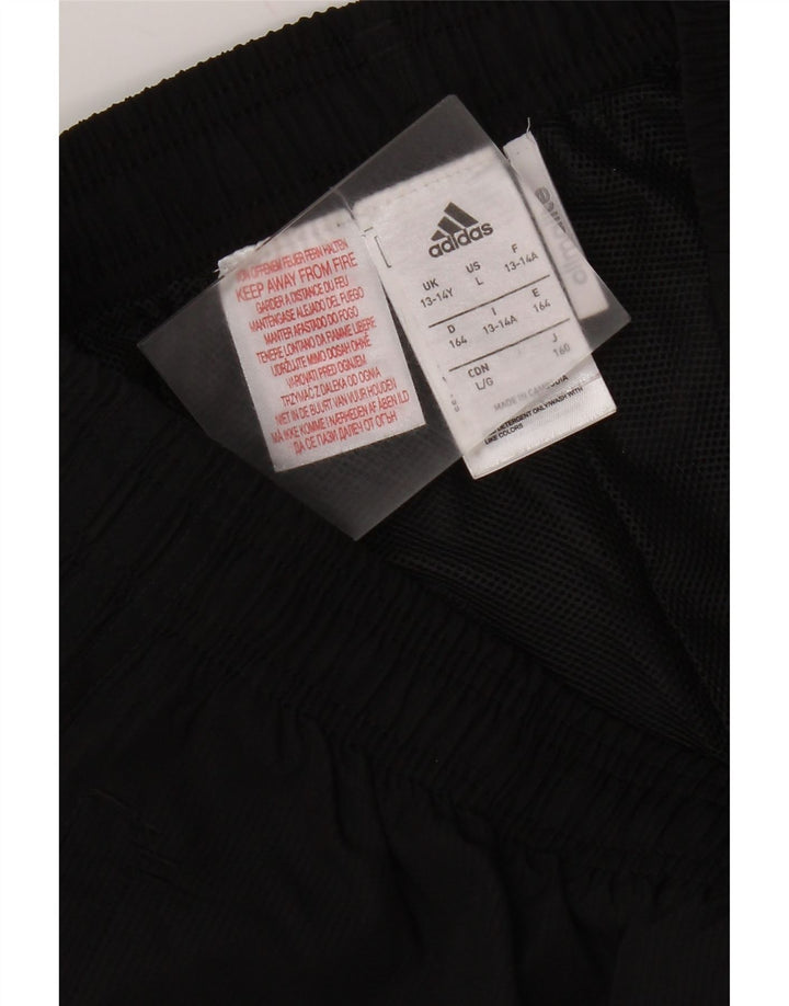 Adidas Chłopięce Spodnie Dresowe Climalite 13-14 Lat Czarny Poliester