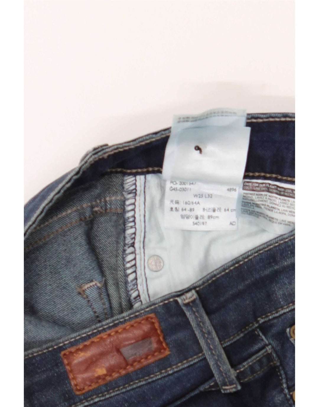 Damskie jeansy Levi's Slim W25 L32 Niebieskie