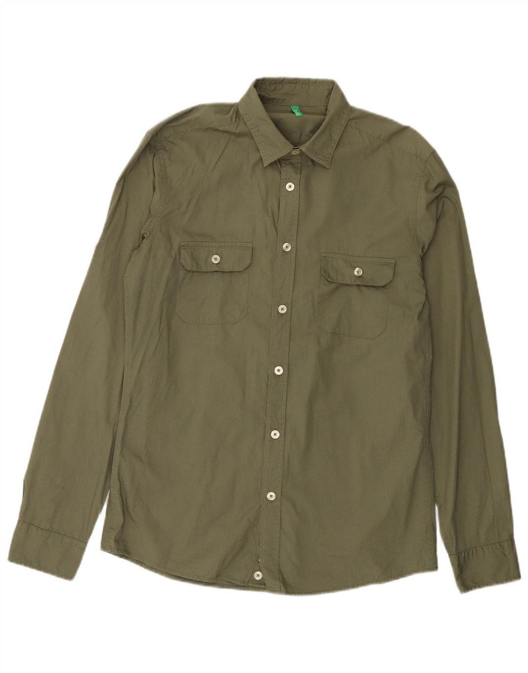 Koszula męska BENETTON, mała, khaki