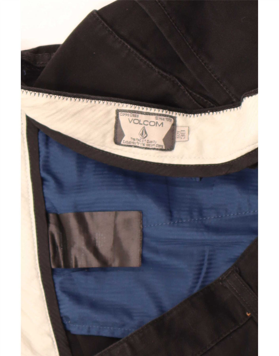 Męskie spodenki chino Volcom W38 XL, czarna bawełna